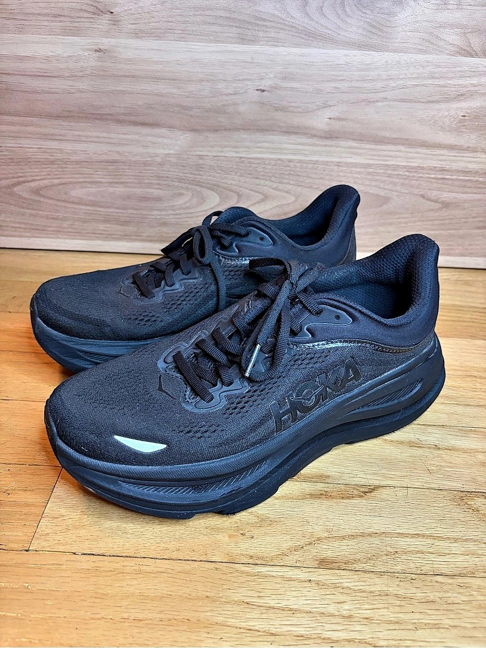 Hoka Bondi 9 Black Women's Sneakers - Size 9